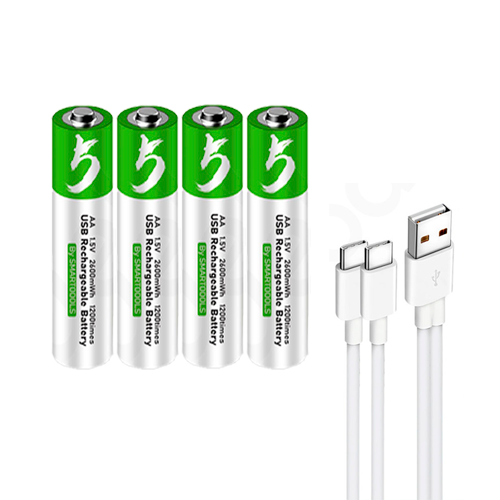 Pilas Recargables Tipo C AAA 4 Unidades Blanco