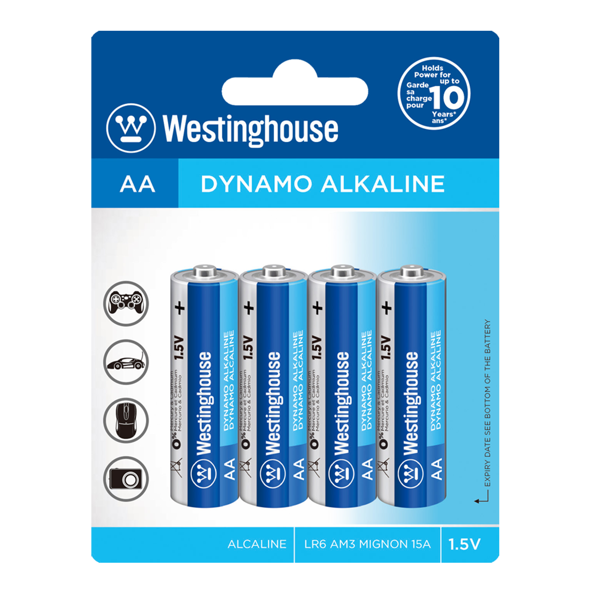 Pack 4 Pilas Alcalina AA Westinghouse