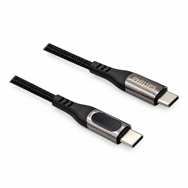 Cable USB-C a USB-C Philips 100W de 1.2 m Negro DLPC9100B