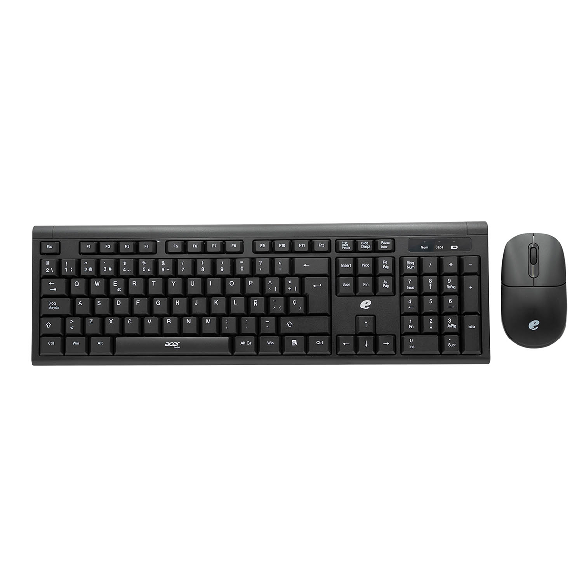 Kit Teclado + Mouse Inalámbrico Acer EKW111 Color Negro