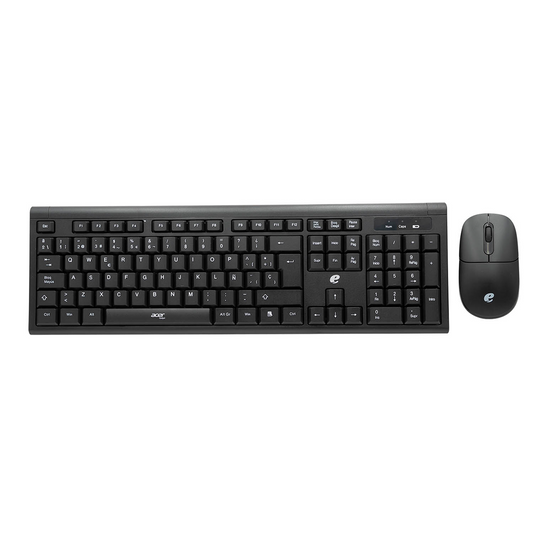 Kit Teclado + Mouse Inalámbrico Acer EKW111 Color Negro