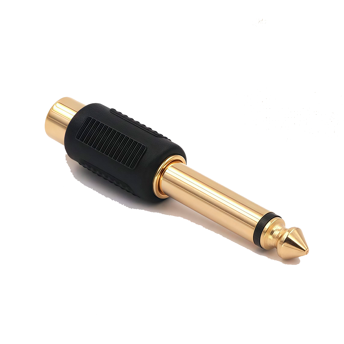 Adaptador De Audio Mono 6.35mm A Rca Br10314 Birlink Negro