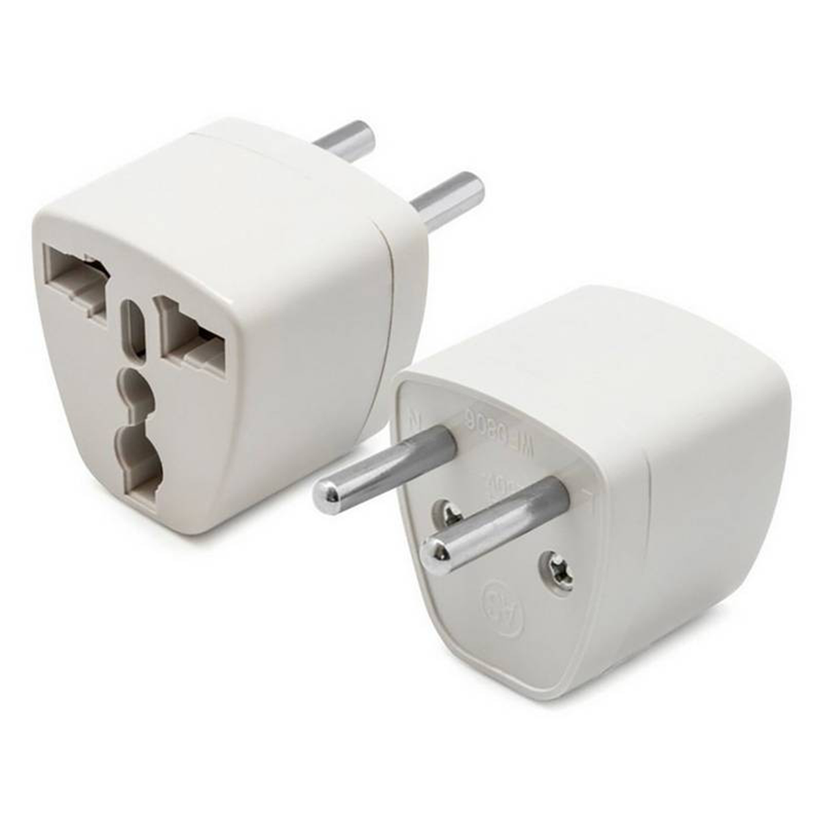 Adaptador Enchufe Universal Europeo Americano Blanco