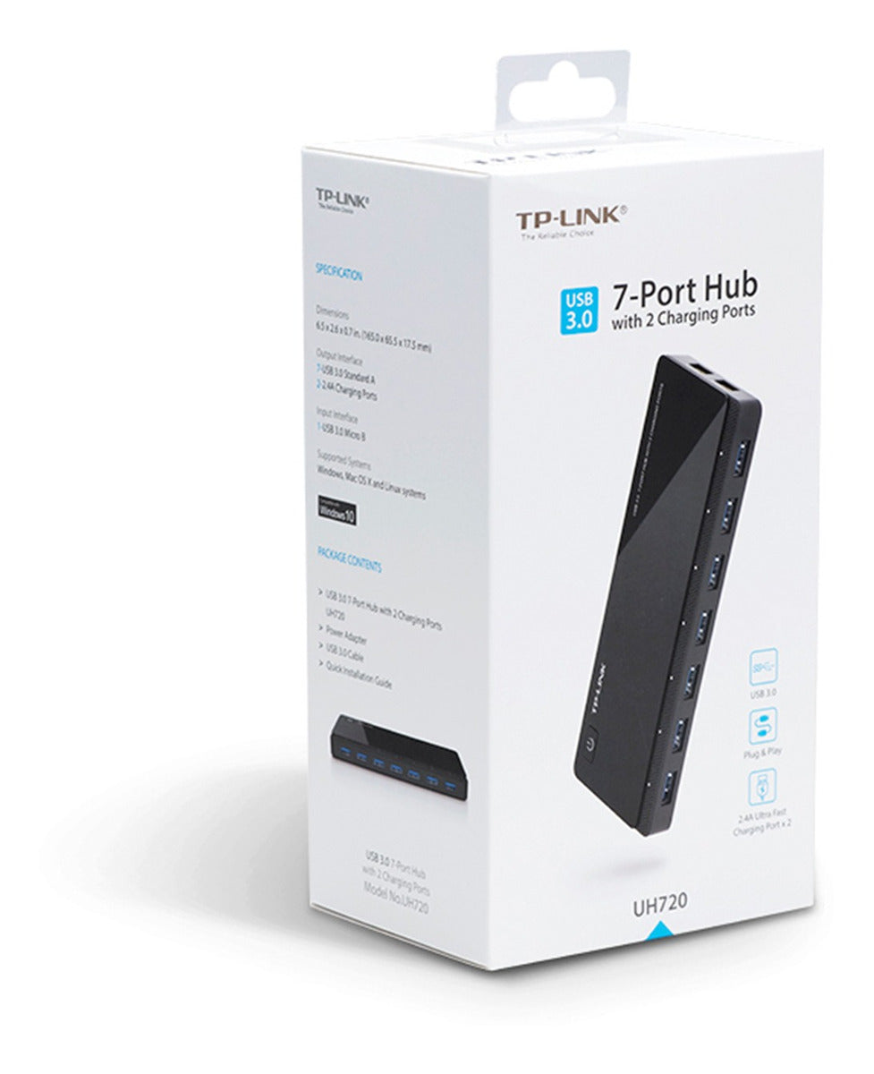 Adaptador Hub Usb 3.0 7 Puertos + 2 De Carga Uh720 Tp-link – imagen 4