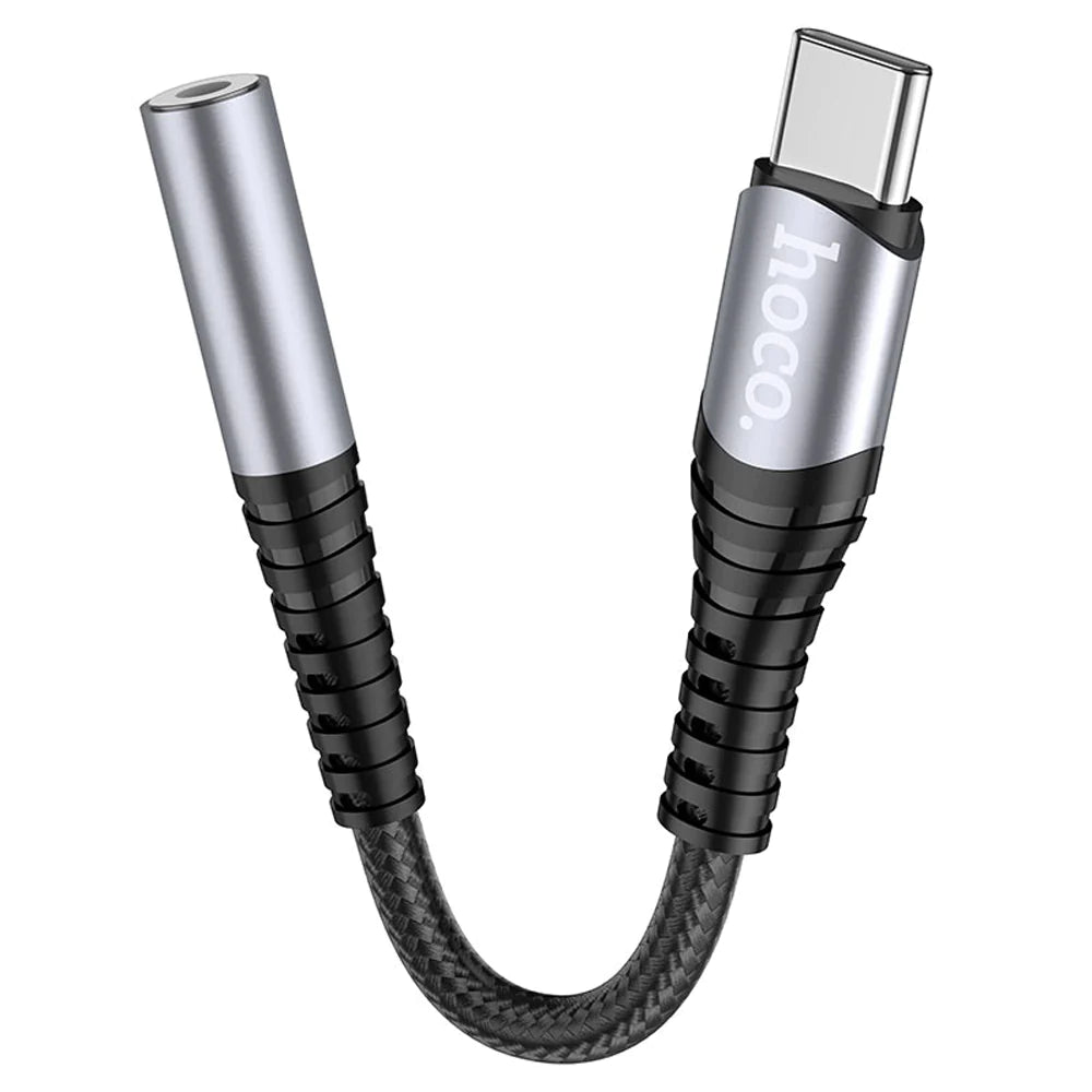 Adaptador Convertidor de Audio Tipo C a 3.5mm Hoco Ls33 Gris – imagen 4