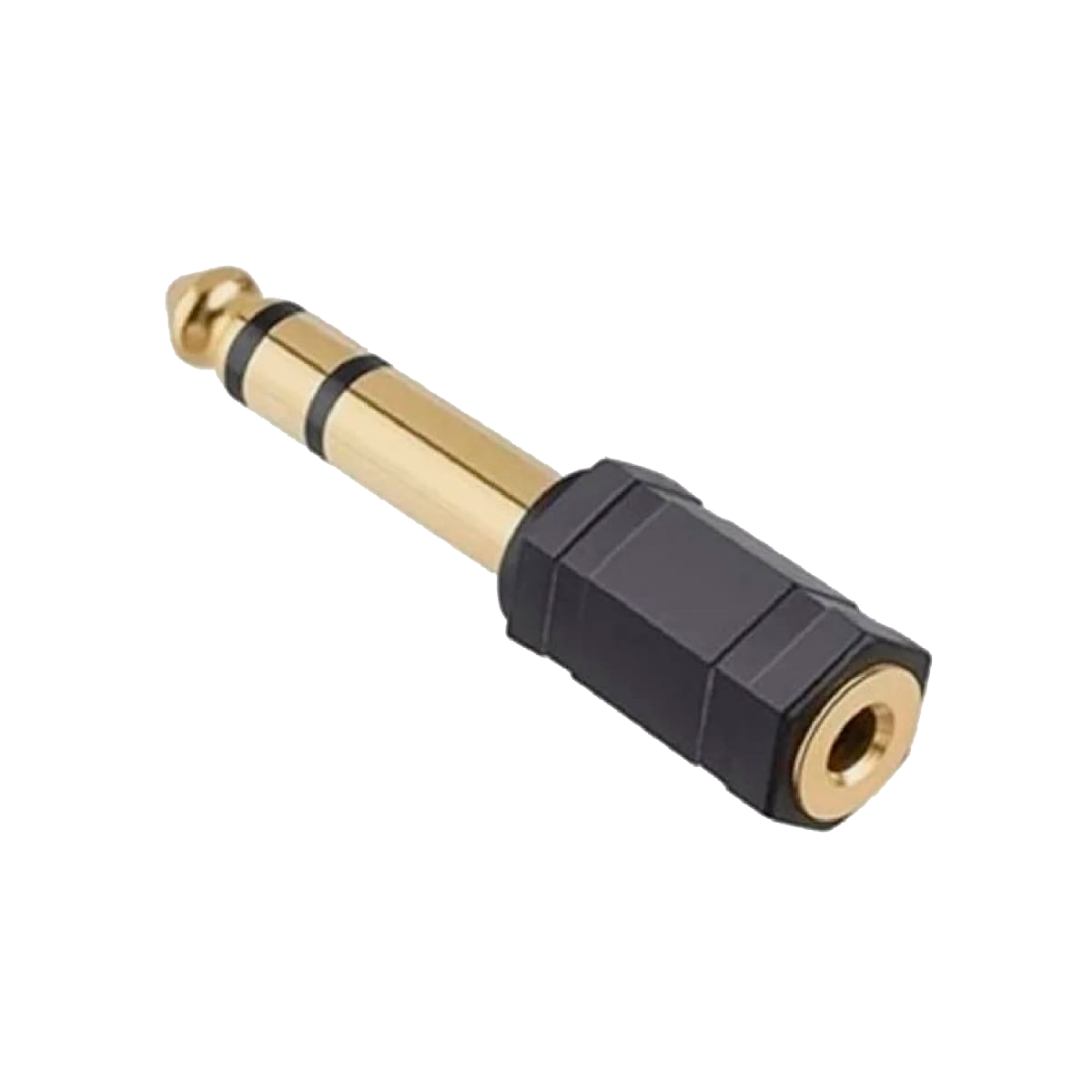 Adaptador De Audio Stereo 6.35mm A 3.5mm Br10223 Birlink Negro