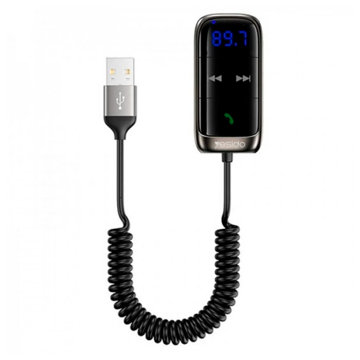 Receptor y Transmisor De Audio Bluetooth Yesido Yau32 Negro