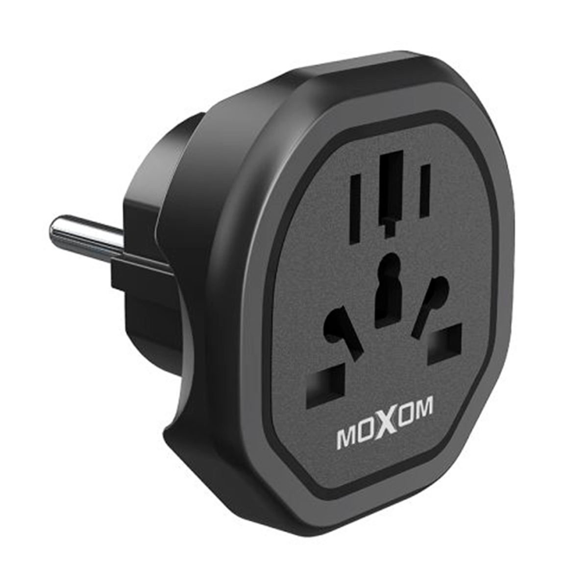 Adaptador Mini Convertidor Enchufe Universal MX-HC172 Eu Negro