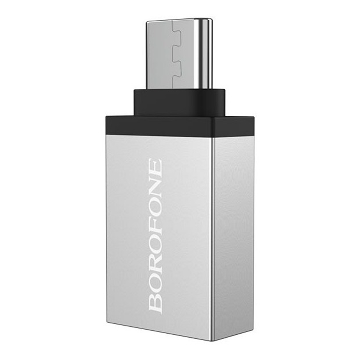 Adaptador Otg USB-A a USB-C Borofone BV3 Gris