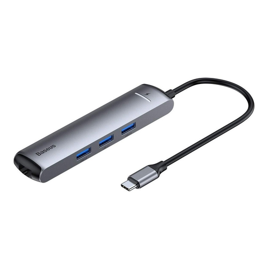 Adaptador Usb-c 3.1 A Hdmi 4k Hub Usb 3.0 Ethernet Baseus