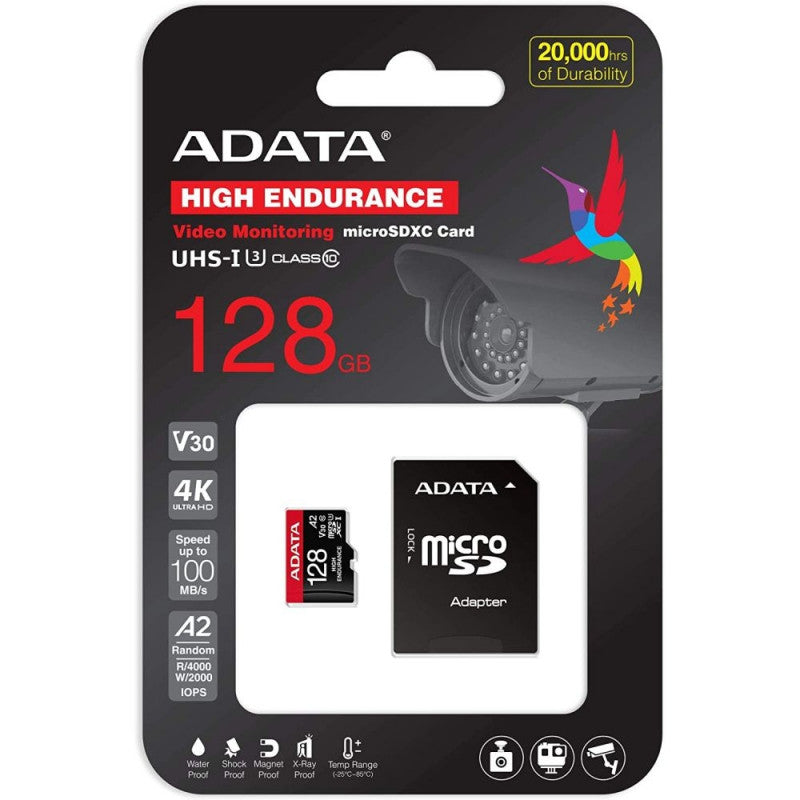 Micro Sd Adata 128 Gb Alta Resistencia Negro – imagen 2