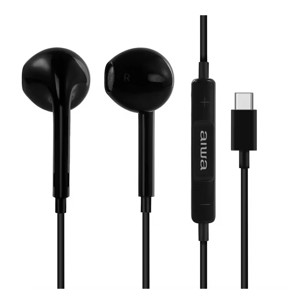 Audifonos In Ear Aiwa Conector Tipo C Aw-TC113n Negro