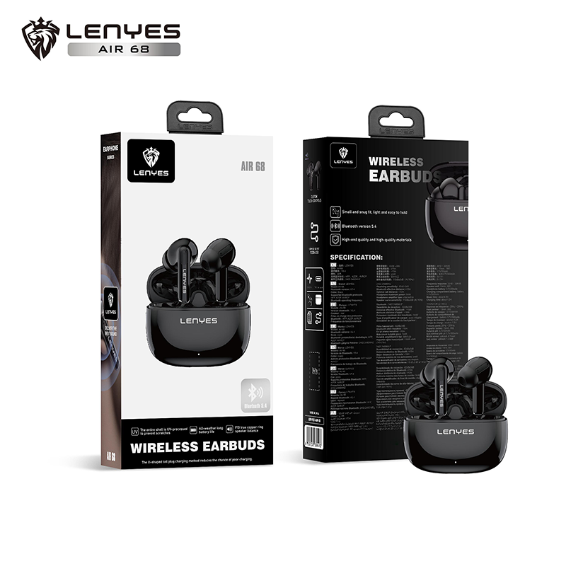 Audífonos In Ear Bluetooth Lenyes Air 68 Negro – imagen 3