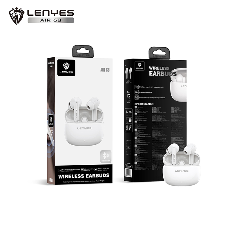 Audífonos In Ear Bluetooth Lenyes Air 68 Blanco – imagen 2