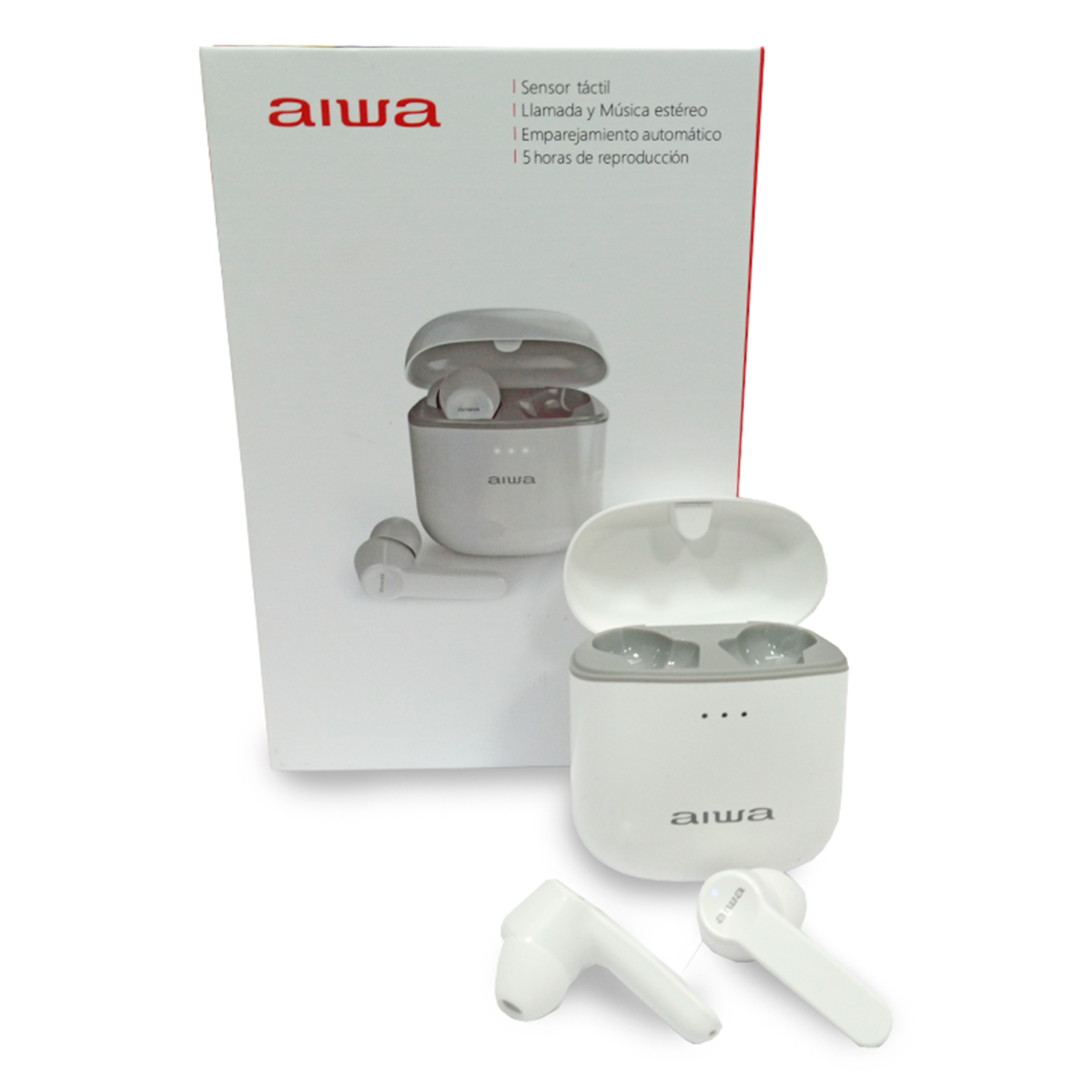 Audifonos Inalámbrico Bluetooth Aiwa Aw8 Blanco