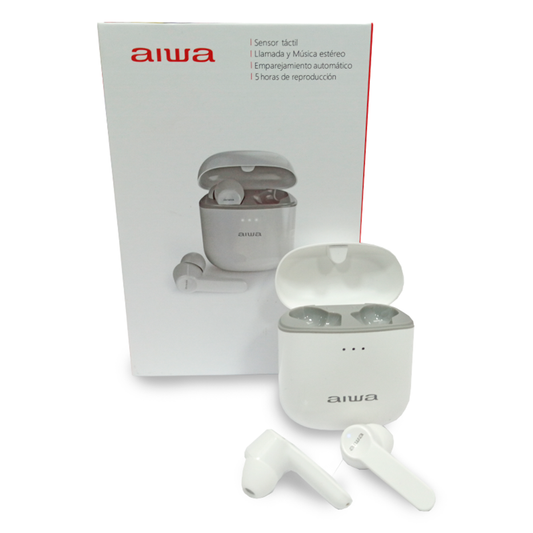 Audifonos Inalámbrico Bluetooth Aiwa Aw8 Blanco