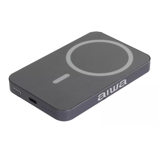 Powerbank Bateria Externa Magsafe Aiwa Paw-70 5000 Mah Gris