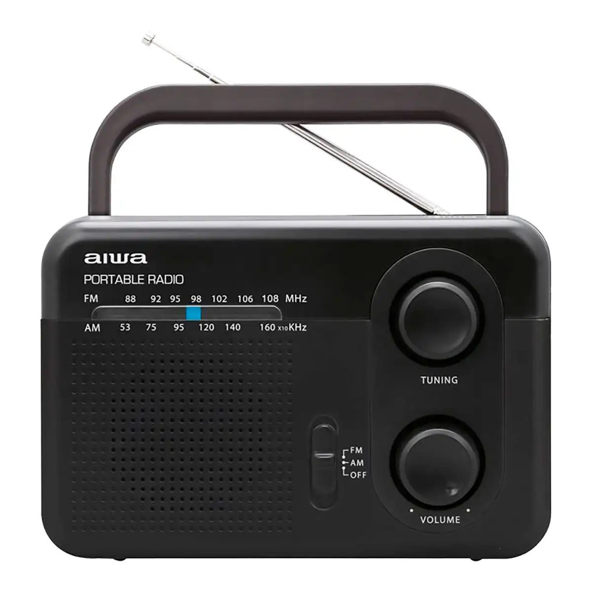 Radio Analógico Am Fm Portátil Aiwa Awfml4 Negro