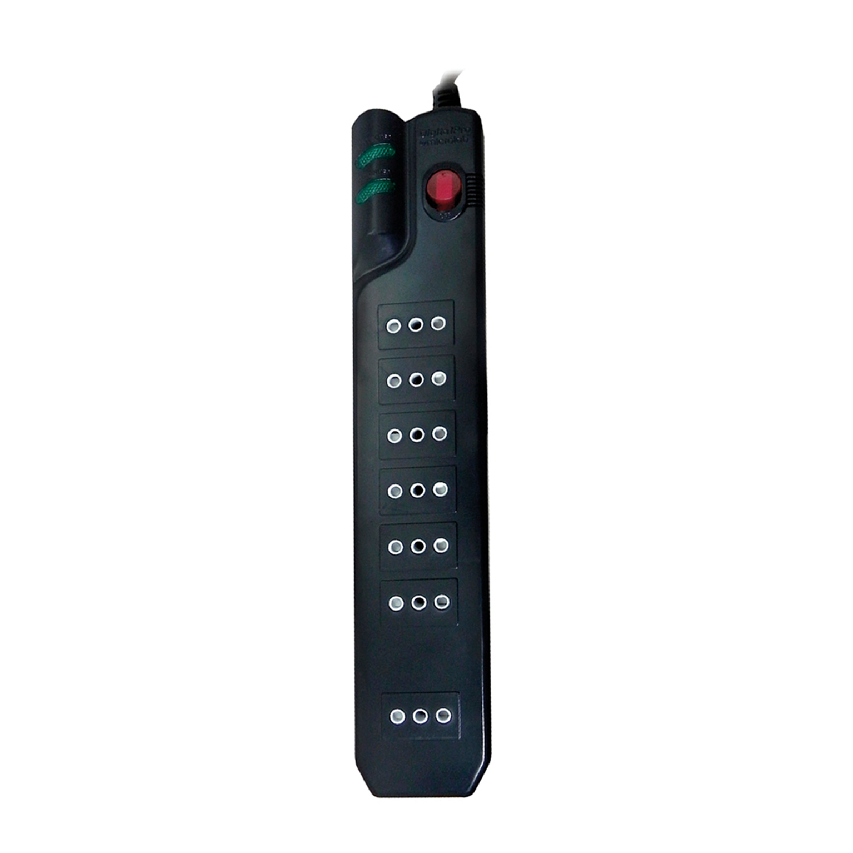 Alargador Extension 5 Metros 7 Entradas Microlab Negro