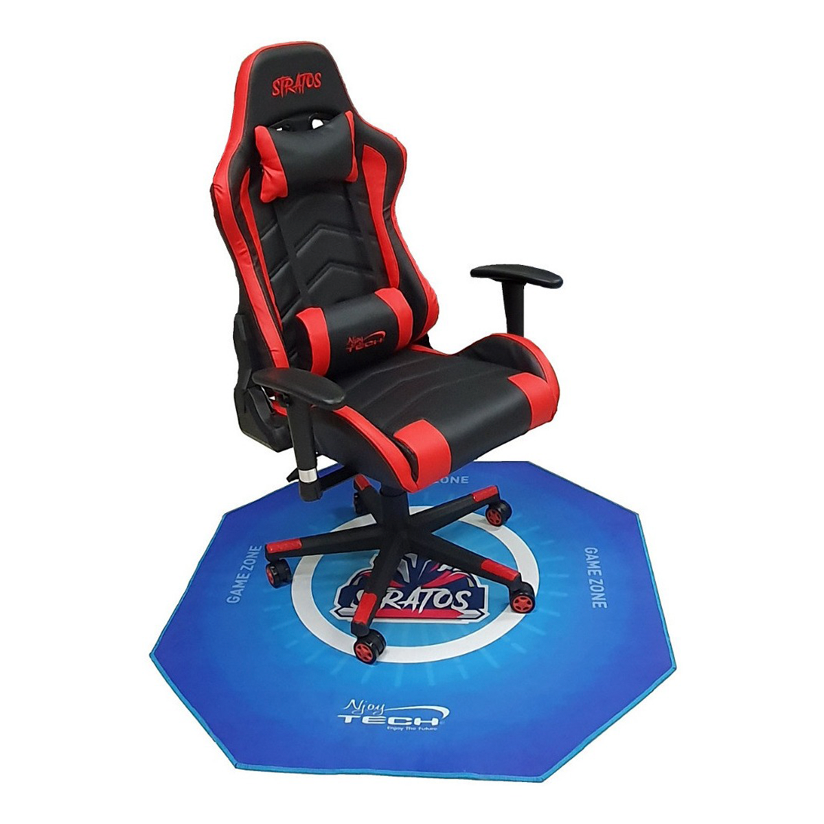 Alfombra Gamer Njoytech Stratos Para Silla Azul – imagen 2