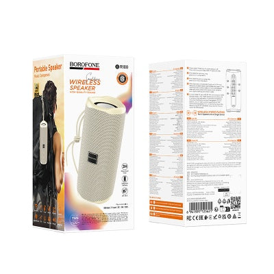 Parlante Bluetooth Borofone Br100 5w Tws Beige – imagen 3