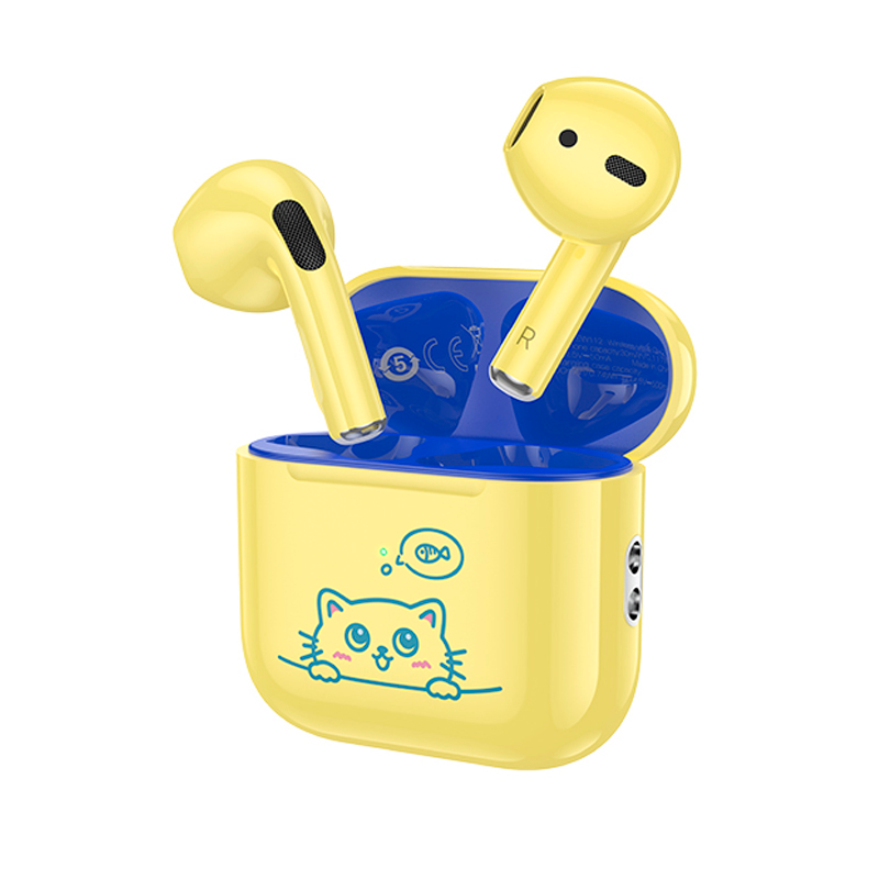 Audífonos Bluetooth Hoco Ew112 Friendly Para Niños Amarillo