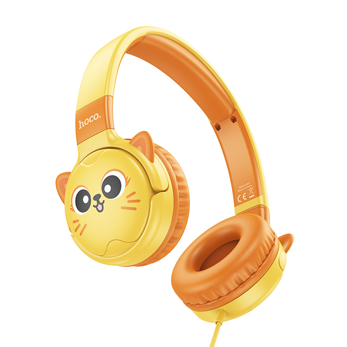 Audífonos Con Cable Hoco W61 Para Niños Headset Amarillo – imagen 2
