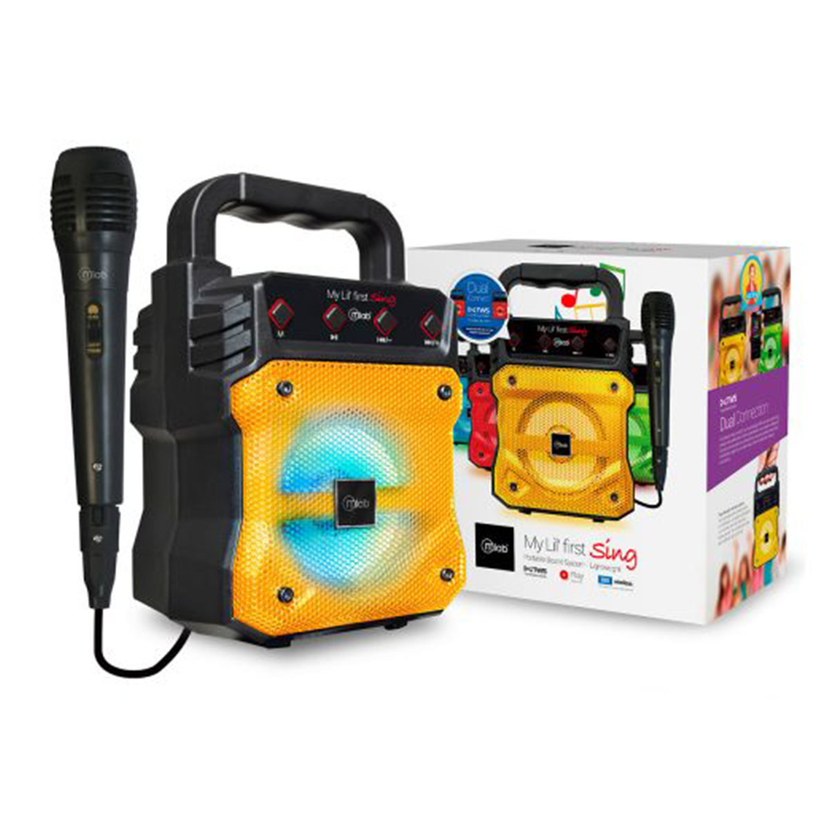 Parlante Bluetooth Microlab Karaoke Lil Tws Amarilla