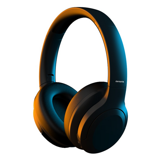 Audífono Bluetooth On-ear Aiwa Aw-45ANC Cancelacion De Ruido Negro