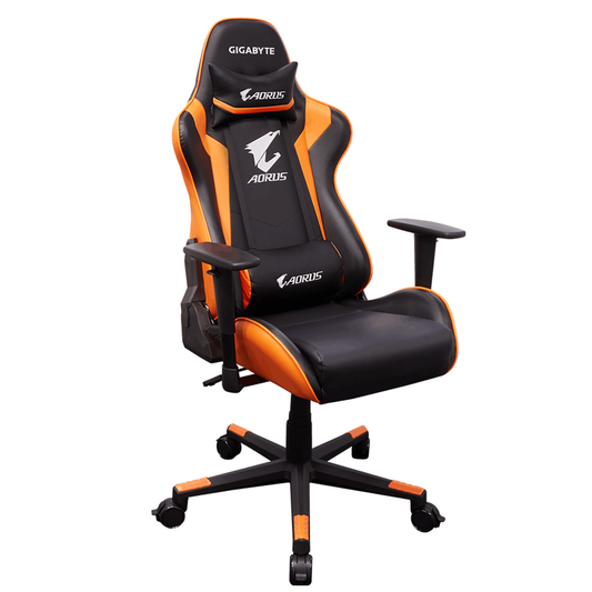 Silla Gamer Profesional Gigabyte Aorus AGC300 Negro Naranja