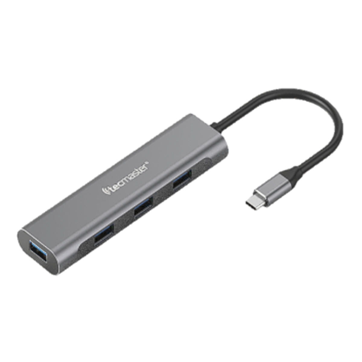 Adaptador Hub Tipo C a Usb 3.0 Tecmaster Negro