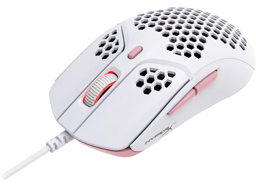 Mouse Gamer Hyperx Pulsefire Haste 16000 Dpi Blanco Rosado – imagen 4