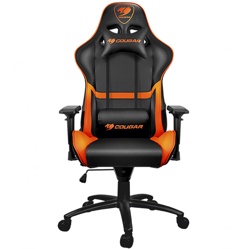 Silla Gamer Profesional Cougar Armor Negro Naranjo