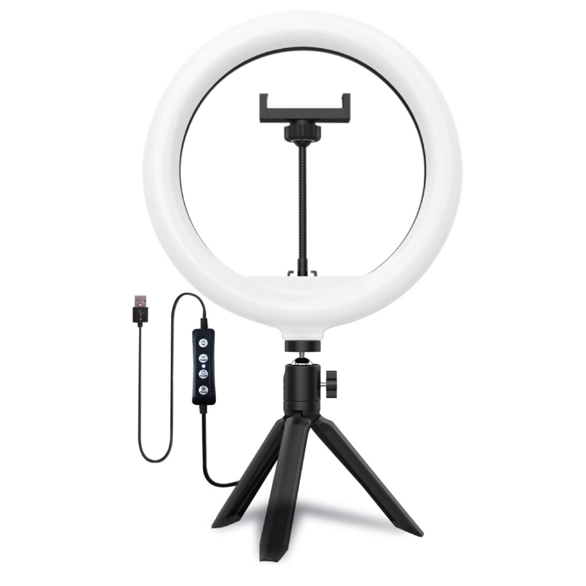 Anillo Aro De Luz Led 26cm Con Tripode Microlab 9069
