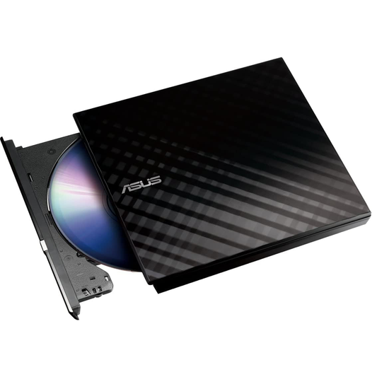 Grabador Dvd Cd Externo Asus 8x USB Flexible Dual Negro