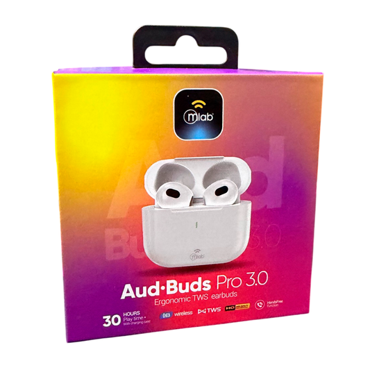 Audifonos In Ear Bluetooth Mlab Aud Buds Pro 3.0 M9777 Blanco