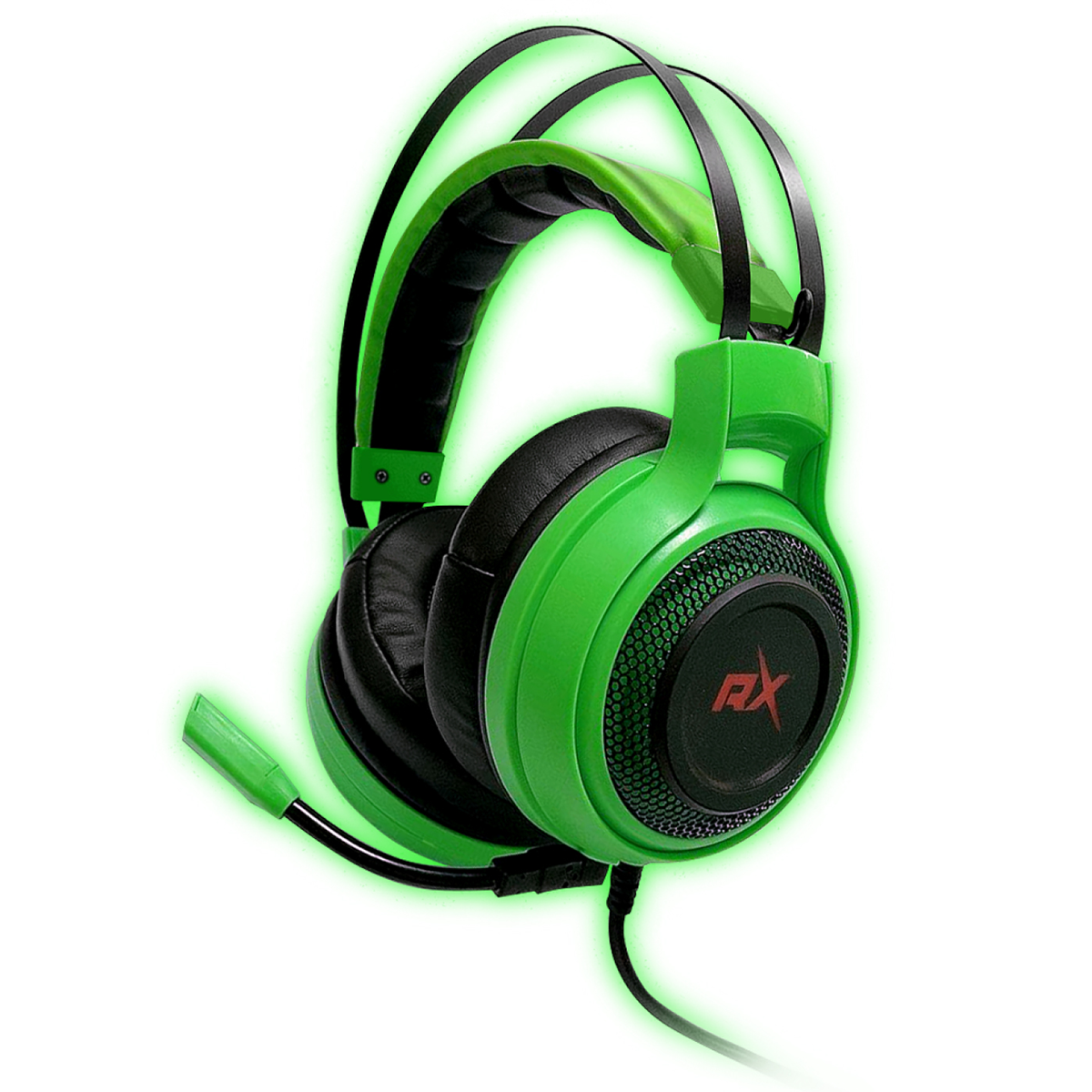 Audifonos Gamer Reptilex RX0027g Pc Verde
