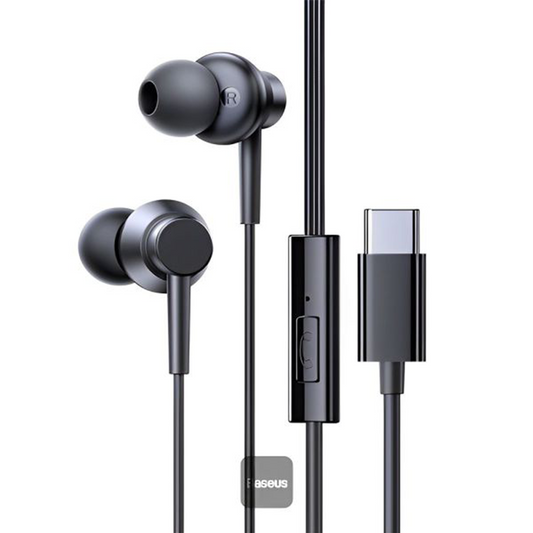 Audífonos Con Cable Tipo C Encok Cz11 Baseus Negro