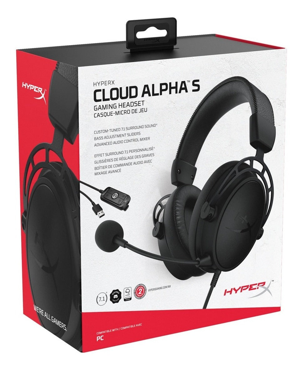 Audífonos Gamer Hyperx Cloud Alpha S 7.1 Pc Ps4 Negro – imagen 5
