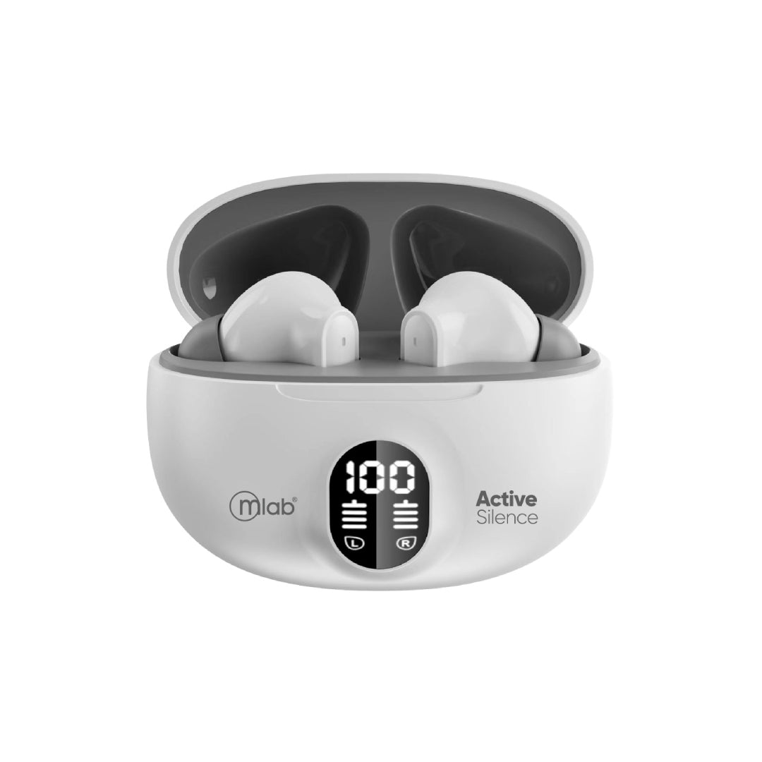 Audifonos In Ear Bluetooth Microlab Active Silence 9364 Blanco – imagen 2