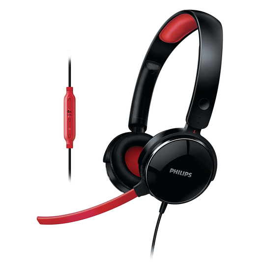 Audifono Gamer Philips Shg7210 Con Mic Para Pc Negro