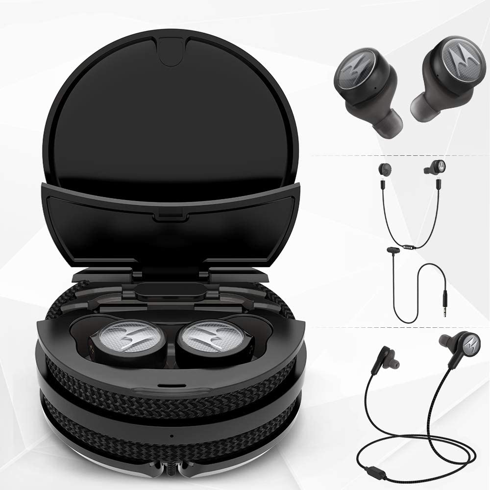 Audífonos Bluetooth Motorola Tech 3 Tws 3 En 1 Negro – imagen 2