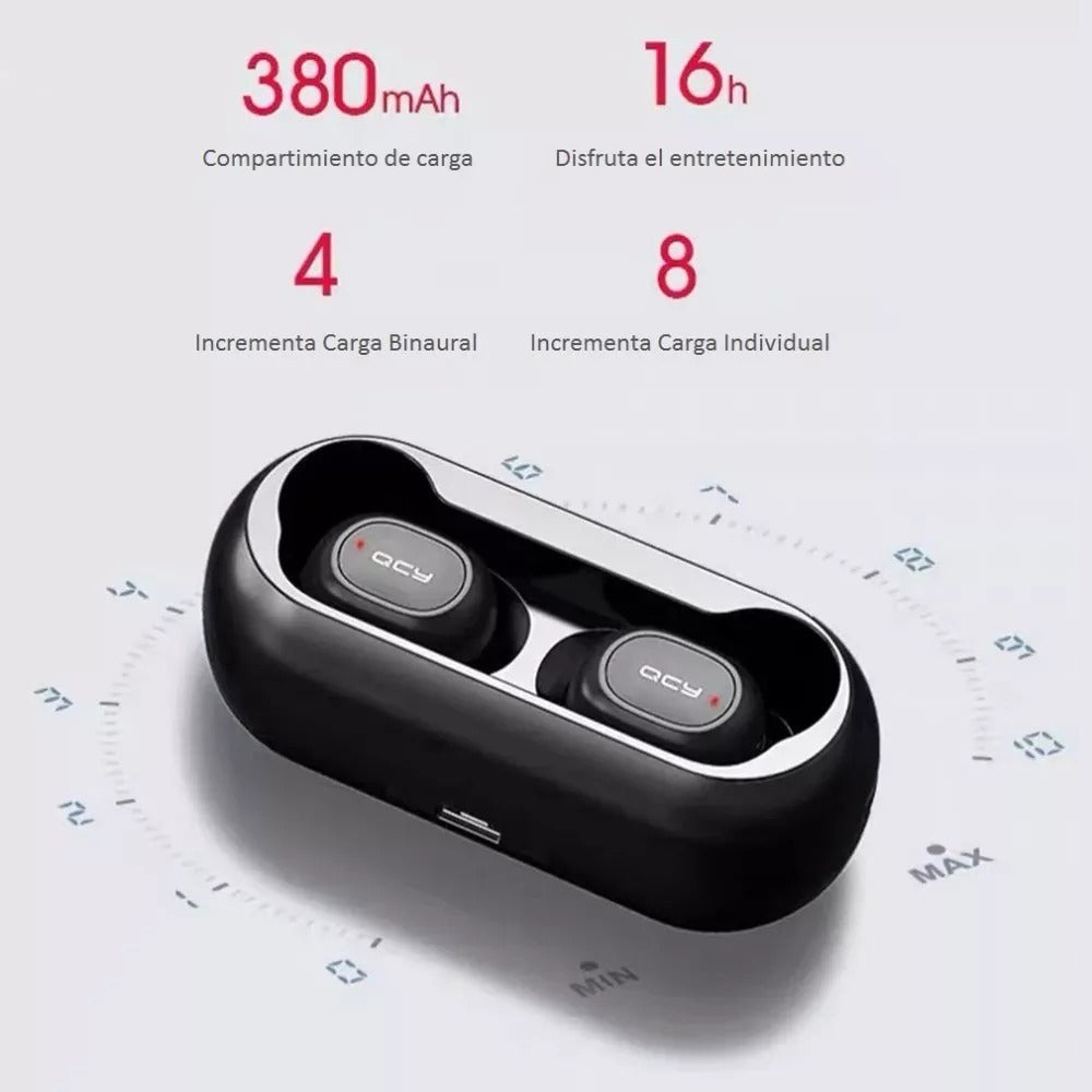 Audifonos Bluetooth 5.0 Qcy T1 Negro – imagen 6