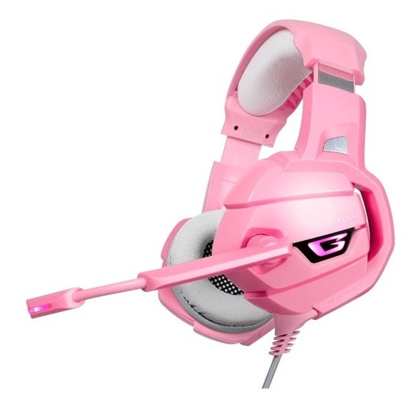 Audífonos Gamer Onikuma K5 Pc Ps5 Ps4 Xbox Switch Rosado