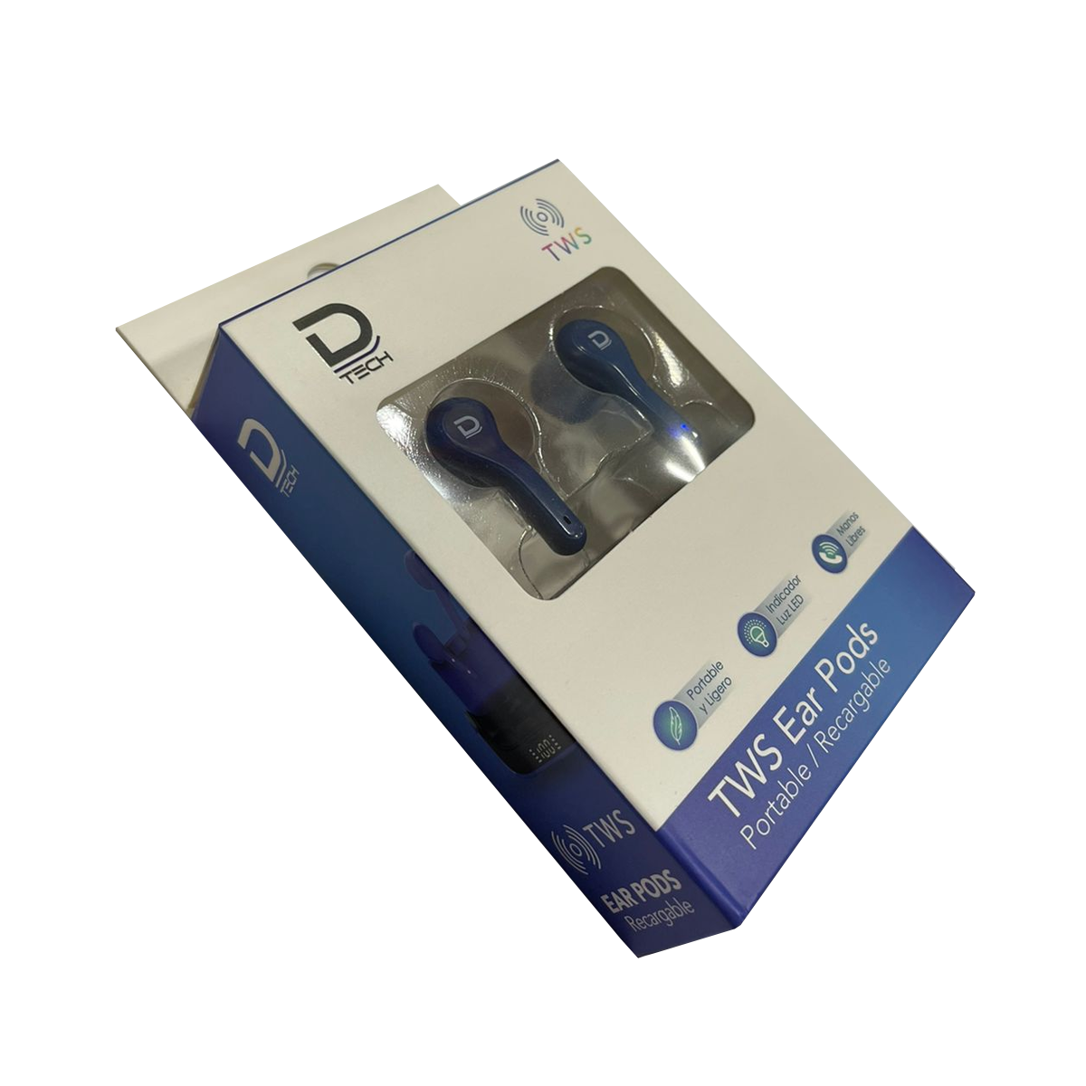 Audifono Bluetooth Datacom Tws Ear Pods Rojo – imagen 2