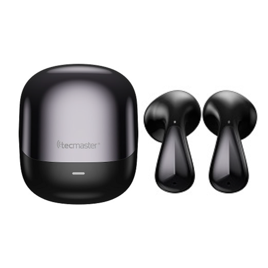 Audifonos Bluetooth Tecmaster Tm-300530 Smart Touch Ipx4 Negro