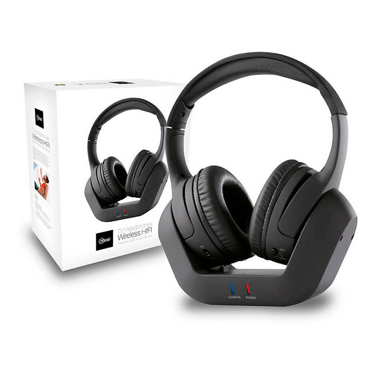 Audífono Bluetooth Headset Hi-fi Tv Inalámbrico Microlab Negro