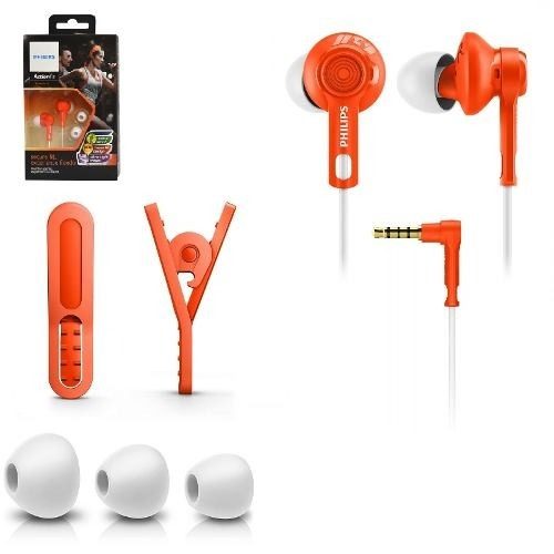 Audifonos Philips Deportivos ActionFit Shq2300 Naranjo – imagen 4