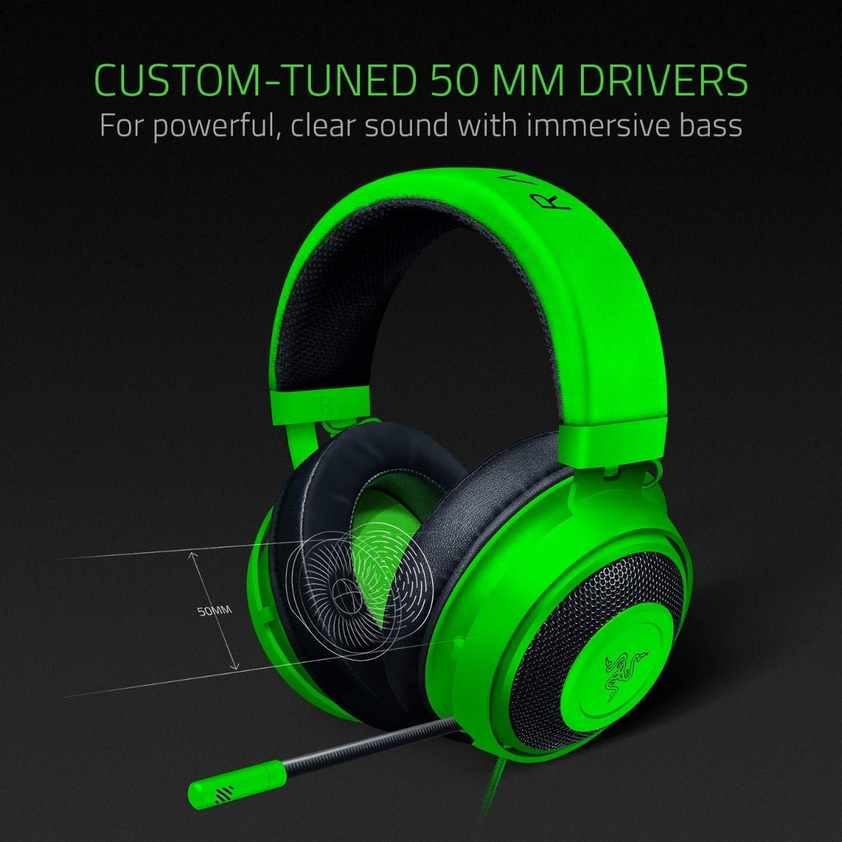 Audifonos Gamer Razer Kraken 2019 Multiplataforma Pc Ps4 Full Verde – imagen 6
