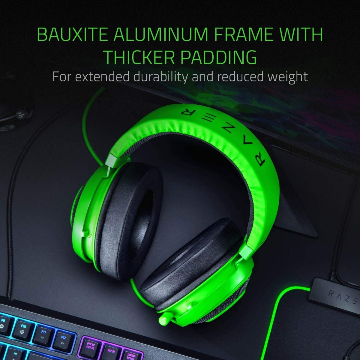 Audifonos Gamer Razer Kraken 2019 Multiplataforma Pc Ps4 Full Verde – imagen 2